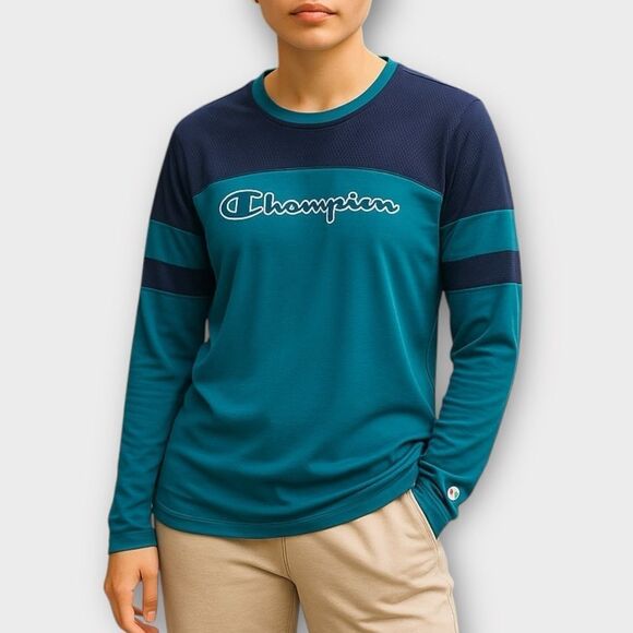 Champion Long Sleeve Tee Size M - Picture 1 of 8